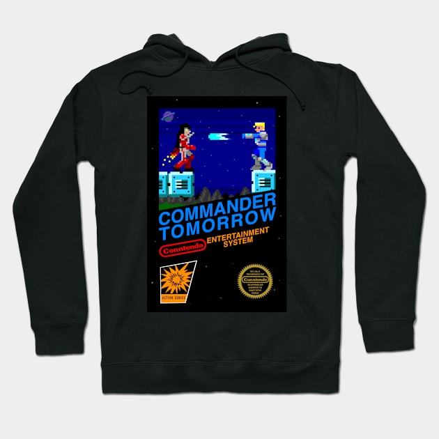 Commander Tomorrow 8 bit video game Hoodie by Commander Tomorrow 